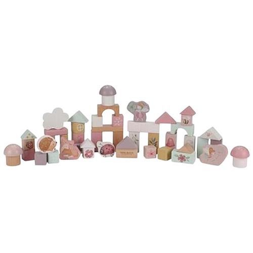 Little Dutch Træbyggeklodser Fairy Friends  Pink-One Size  Lyserød  One Size  Drenge, Piger