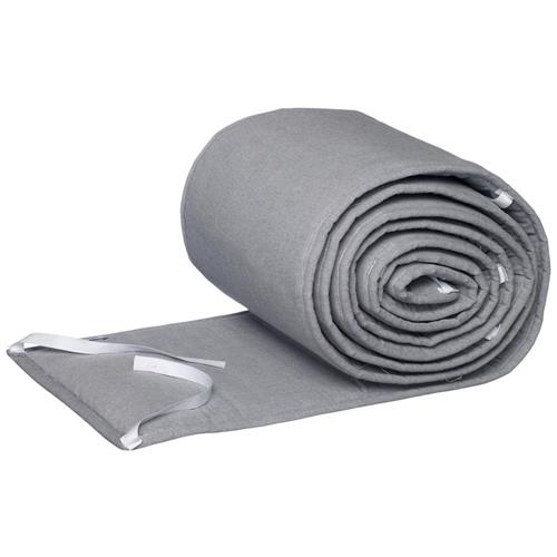 NG Baby Bumper Bed Basic Grey One Size      Drenge, Piger