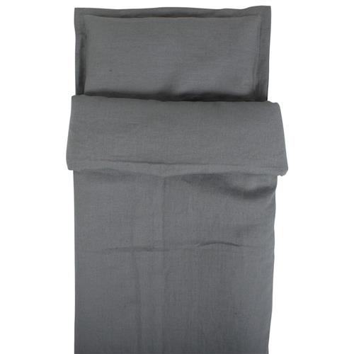 NG Baby Sengesæt Linned Vugge/Spædbarnsseng Petrol Green One Size      Drenge, Piger