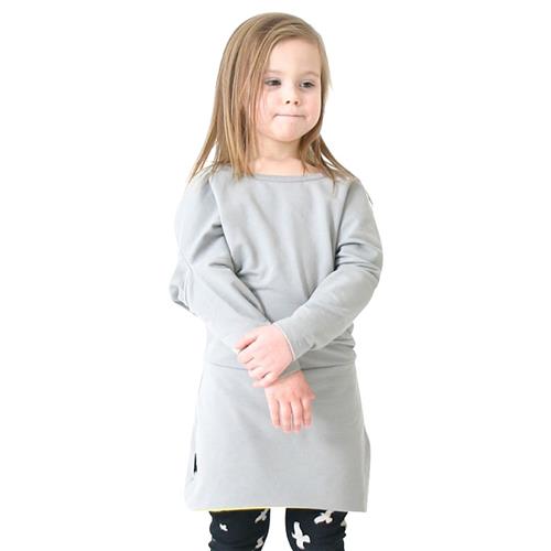 Mói Hooded Dress Gray 6-12 months    6-12 måneder  Piger