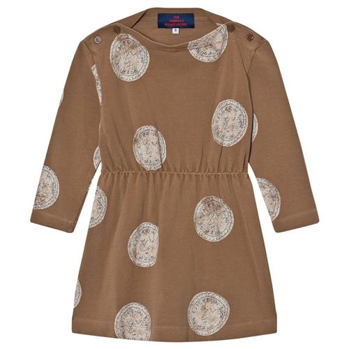 The Animals Observatory Crab Dress Brown Stamps 4 Y    4 år  Piger