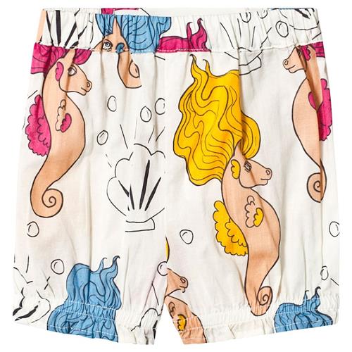 Mini Rodini Seahorse Woven Bloomers Off White 56/62 cm    56/62 cm  Drenge, Piger