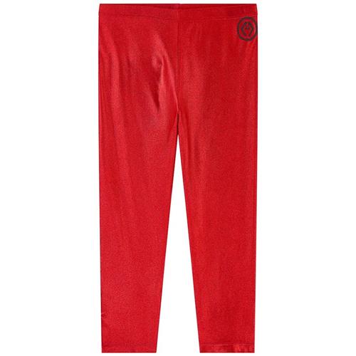 The Animals Observatory Bright Alligator Leggings Red Logo 2 Y    2 år  Piger
