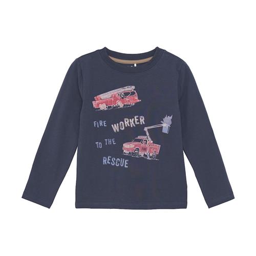 Minymo Langærmet T-shirt Parisian Night  110 cm    110 cm  Drenge