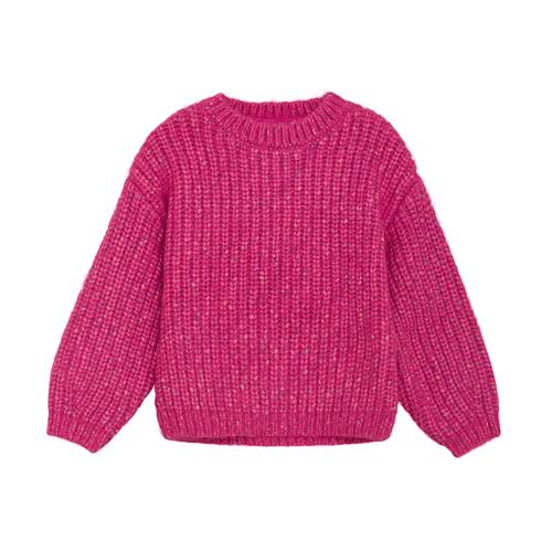 Minymo Strikket Sweater Fuchsia Fedora  116 cm    116 cm  Piger