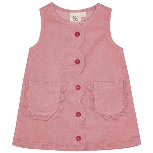 Flöss Mia Kjole Velvet Rose  Velvet Rose-116 cm  Lyserød  116 cm  Piger