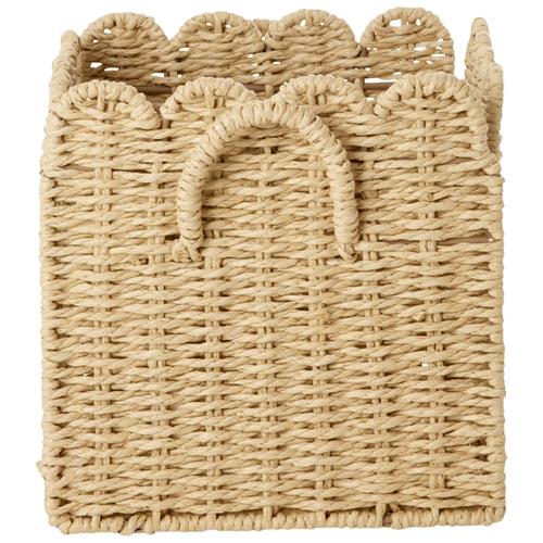 RICE Small Sammenklappelig Kurv Af Papirreb Nature One Size    One Size  Drenge, Piger