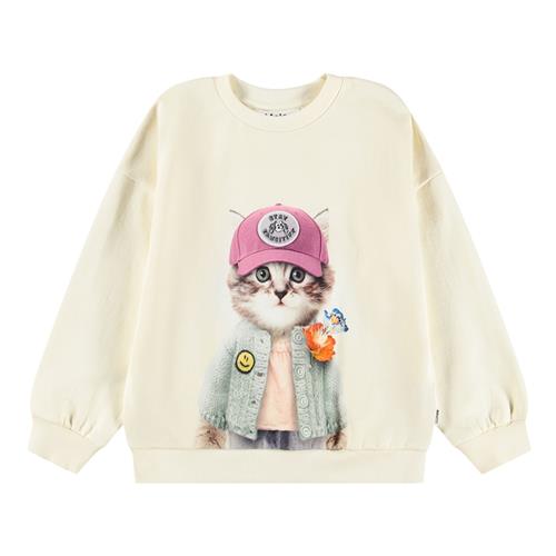Molo GOTS Maxi Sweatshirt Kitty Miauu 98 cm    98 cm  Drenge, Piger