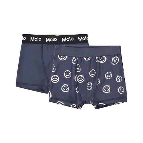 Molo GOTS Justin 2-pak Boxershorts Moods Blue 134/140 cm    134/140 cm  Drenge, Piger
