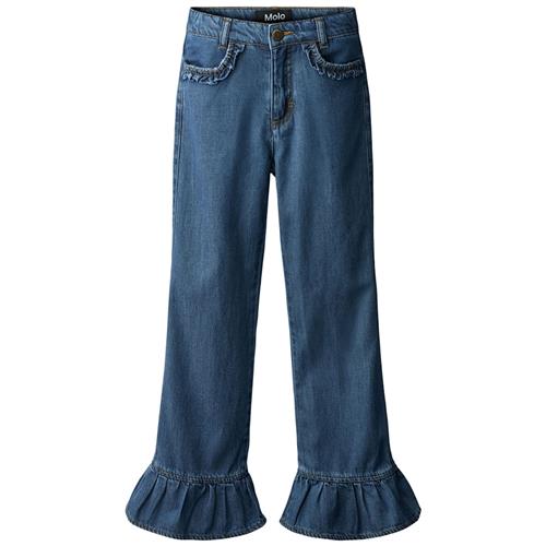 Molo Amara Vævede Bukser Blue Vintage 140 cm    140 cm  Drenge, Piger