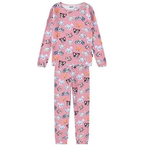 Molo GOTS Lue Pyjamas Itty Bitty Blush 92 cm    92 cm  Drenge, Piger