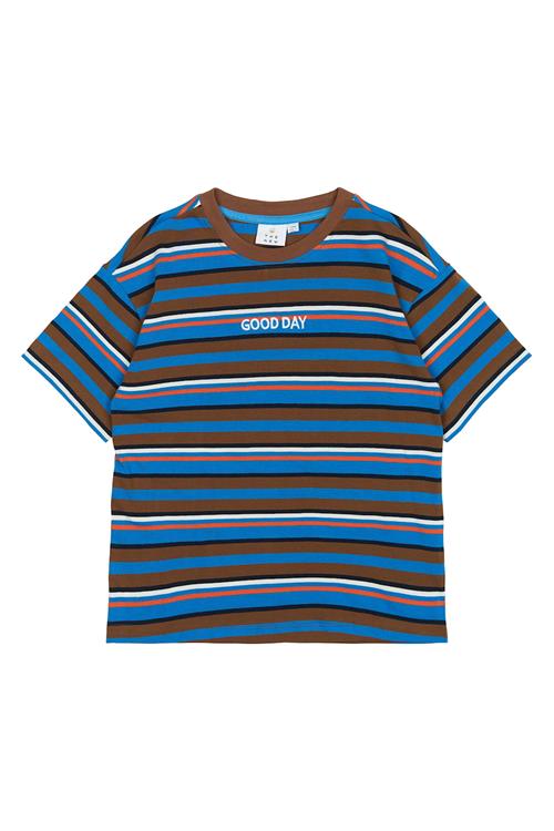 The New GOTS Picky T-shirt Toffee Striped  Toffee Striped 5-6 Y  Brun  5-6 år  Drenge