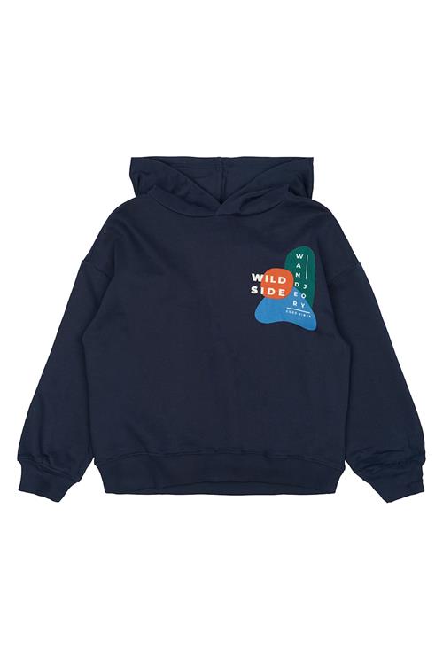 The New GOTS Parvelo Hættetrøje Navy Blazer  Navy Blazer 7-8 Y  Marineblå  7-8 år  Drenge