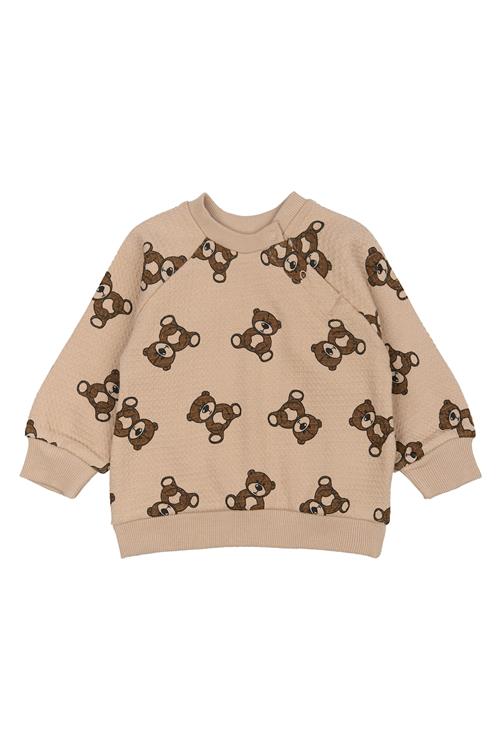 The New Siblings GOTS Primo Vaflet Sweatshirt Humus  Humus 56 cm  Beige  56 cm  Drenge