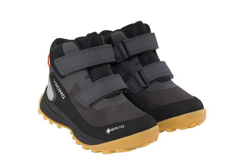 Viking Expower Mid GTX 2V Vandtætte Sko Black  Black 28 EU  Sort  28 EU  Drenge, Piger