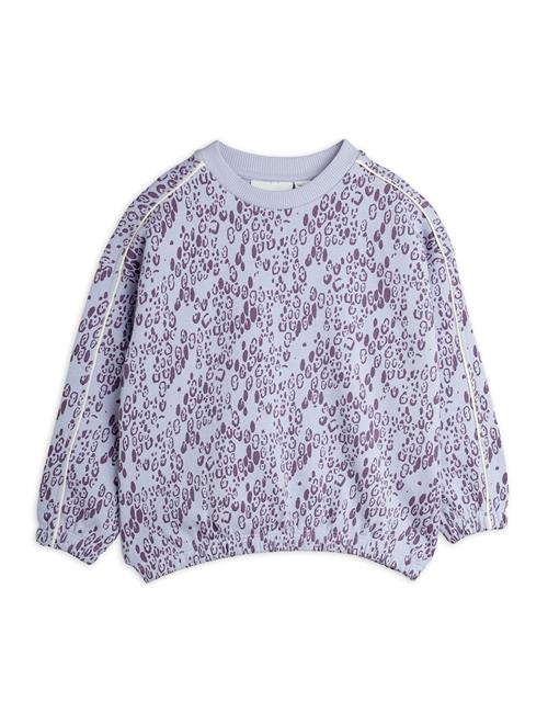 Mini Rodini GOTS Mini Leopard Aop Sweatshirt Purple  140/146 cm  Lilla  140/146 cm  Drenge, Piger