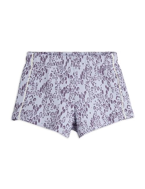 Mini Rodini GOTS Mini Leopard Aop Sweatshorts Purple  80/86 cm    80/86 cm  Drenge, Piger