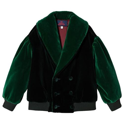 The Animals Observatory Tiger Jacket Deep Green Maroon Tao Deep Green Maroon Tao 3 Y  Grøn  3 år  Drenge, Piger