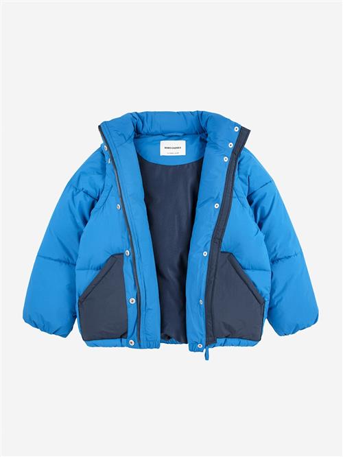 Bobo Choses Tic Tac Toe Vatteret Jakke Blue  Blue 4-5 Years  Blå  4-5 år  Drenge