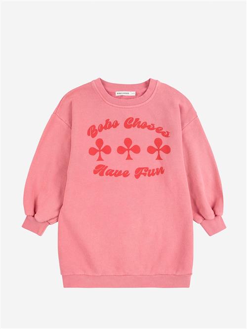 Bobo Choses Have Fun Sweatshirt-kjole Pink  Pink 4-5 Years  Lyserød  4-5 år  Piger