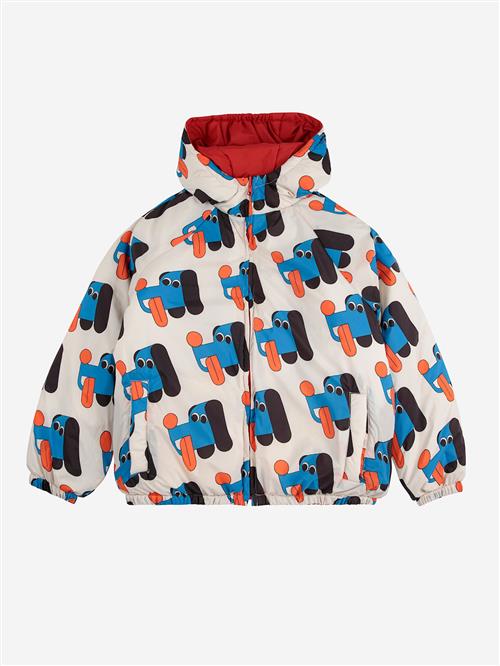 Bobo Choses Doggy Mate All Over Vendbar Jakke Offwhite  Offwhite 4-5 Years  Hvid  4-5 år  Drenge