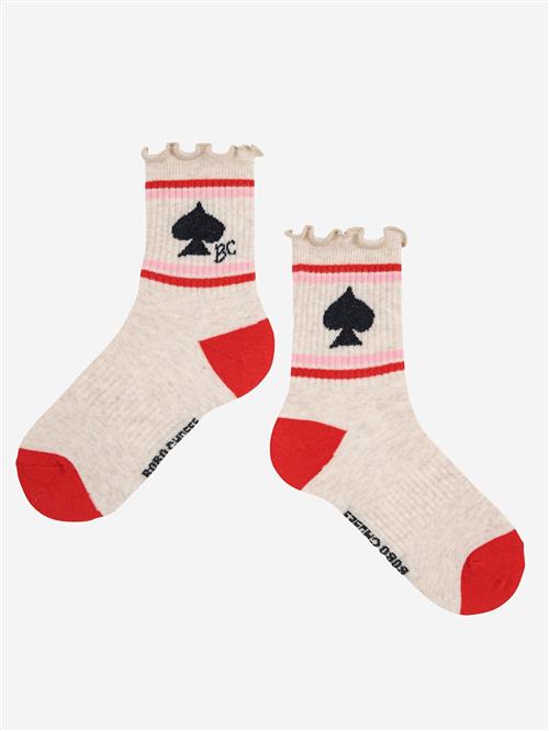 Bobo Choses BC Spades Korte Sokker Offwhite  Offwhite 29-31 EU  Hvid  29-31 EU  Drenge