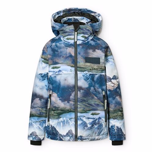Molo Castor Vinterjakke Snowy Mountains  Snowy Mountains 104 cm  Blå  104 cm  Drenge