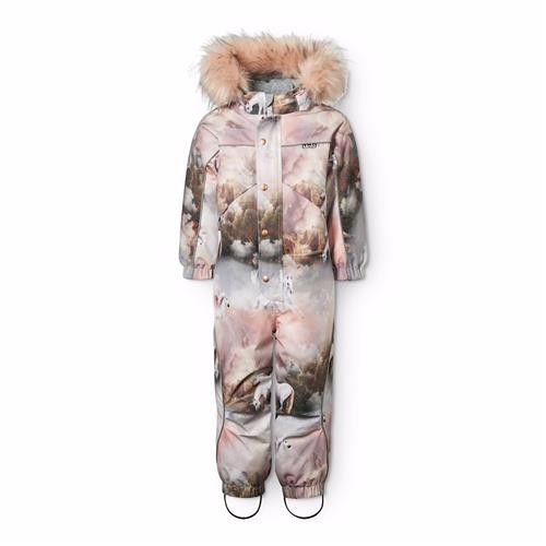 Molo Polaris Fur Vinter-overtræksdragt Utopia  Utopia 98 cm  Lyserød  98 cm  Piger
