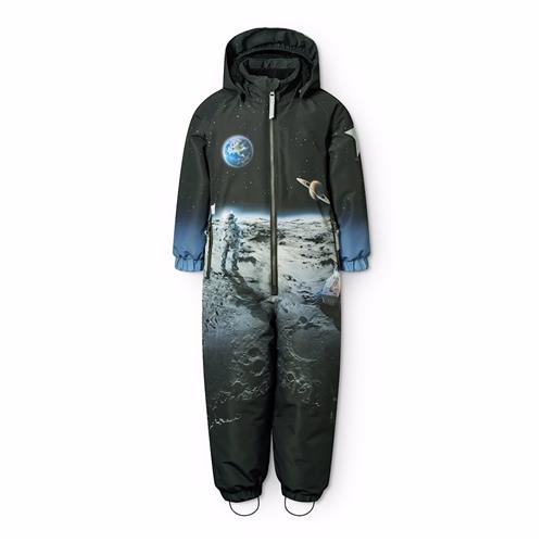 Molo Polar Vinter-overtræksdragt On The Moon  On The Moon 98 cm  Sort  98 cm  Drenge