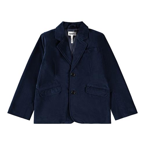 Molo Hieronymus Blazer I Velour Galaxy Blue  Galaxy Blue 104 cm  Marineblå  104 cm  Drenge