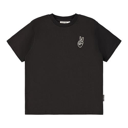 Molo Rodney T-shirt Peaceful Hand  Peaceful Hand 104 cm  Sort  104 cm  Drenge, Piger