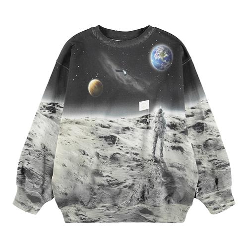 Molo Monti Sweatshirt Moon Traveller  Moon Traveller 92 cm  Sort  92 cm  Drenge