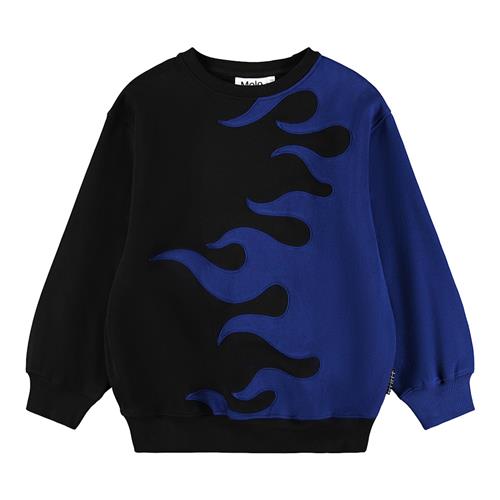Molo Monti Sweatshirt Flaming Blue  Flaming Blue 140 cm  Blå  140 cm  Drenge