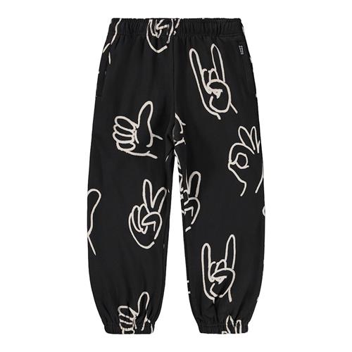 Molo Adan Joggingbukser Drawn Hands  Drawn Hands 110 cm  Sort  110 cm  Drenge, Piger