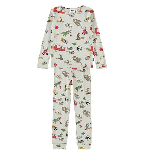 Molo Lue Pyjamas Spacy Nights  Spacy Nights 104 cm  Beige  104 cm  Drenge, Piger