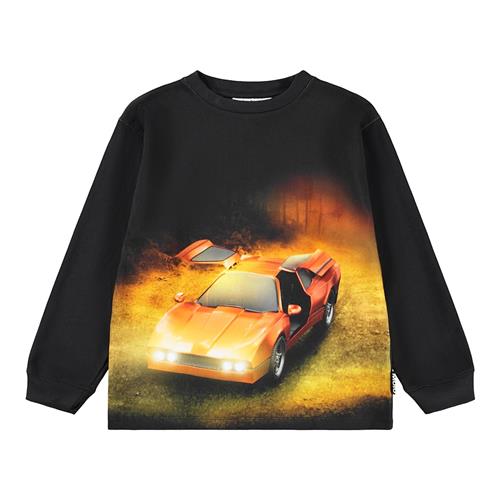 Molo Rube T-shirt Med Lange Ærmer Red Car  Red Car 152 cm  Sort  152 cm  Drenge