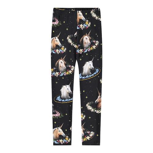 Molo Niki Leggings Magical Galaxies  Magical Galaxies 98 cm  Sort  98 cm  Piger