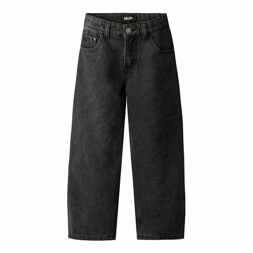 Molo Aiden Jeans Washed Black  Washed Black 128 cm  Sort  128 cm  Drenge, Piger