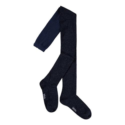Molo Glitterstrømpe Galaxy Blue  Galaxy Blue 86/92 cm  Marineblå  86/92 cm  Piger