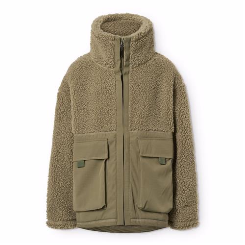 Molo Utha Fleece-jakke Bark Green  Bark Green 122 cm  Grøn  122 cm  Drenge