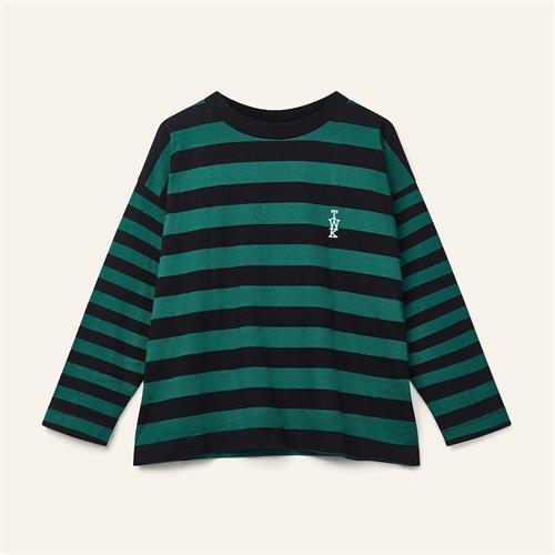 Wynken Duet T-shirt Med Lange Ærmer Black Forest Green  Black Forest Green 4Y  Grøn  4 år  Drenge, Piger