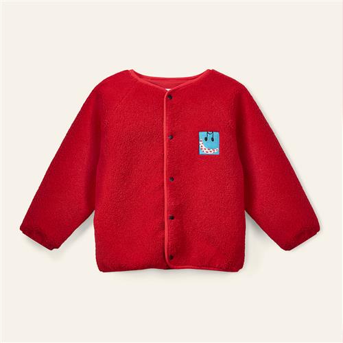 Wynken Club Teddy Pelsjakke Ladybird Red  Ladybird Red 6Y  Rød  6 år  Piger