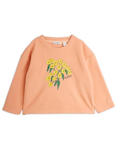 Mini Rodini Alpine Flowers Emb Langærmet Top  Pink 92/98 cm  Lyserød  92/98 cm  Piger