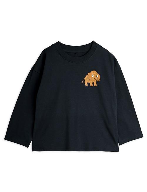 Mini Rodini GOTS Mammoth Langærmet T-shirt  Black 80/86 cm  Sort  80/86 cm  Drenge, Piger