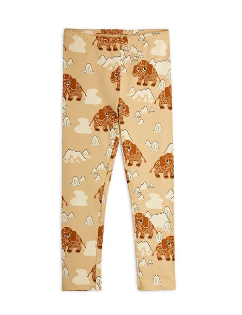 Mini Rodini GOTS Mammoth Leggings Beige  Beige 116/122 cm  Beige  116/122 cm  Drenge, Piger