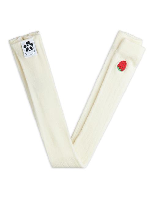 Mini Rodini Strawberry Pointelle-leggings  White 80/86 cm  Hvid  80/86 cm  Piger