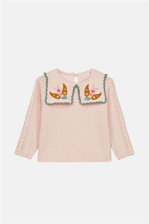 Louise Misha Rilda Strikket Trøje Blush Blush-8 Y  Lyserød  8 år  Piger