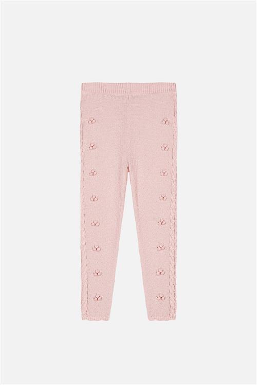 Louise Misha Molda Strikkede Leggings Blush  Blush-6 Y  Lyserød  6 år  Piger