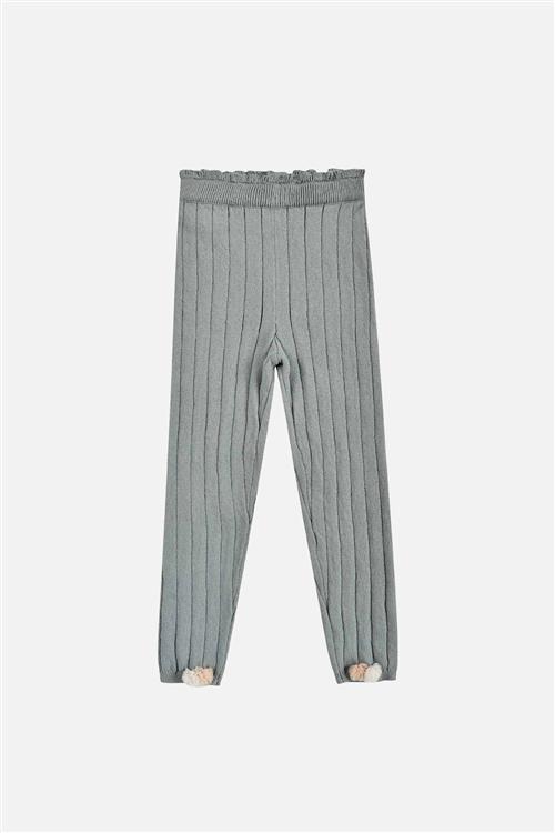 Louise Misha Moldavia Strikkede Leggings Seashore Seashore-4 Y  Grå  4 år  Piger