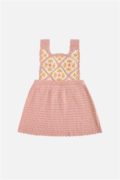 Louise Misha Huguetta Strikket Kjole Blush  Blush-6 Y  Lyserød  6 år  Piger